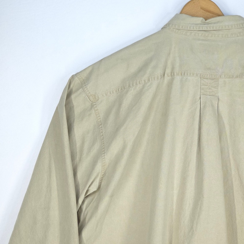 LL Bean Sunwashed Canvas Shirt Mens XXL Tall Outdoors 0FCW8 Chore‎ Barn Workwear - Picture 15 of 16